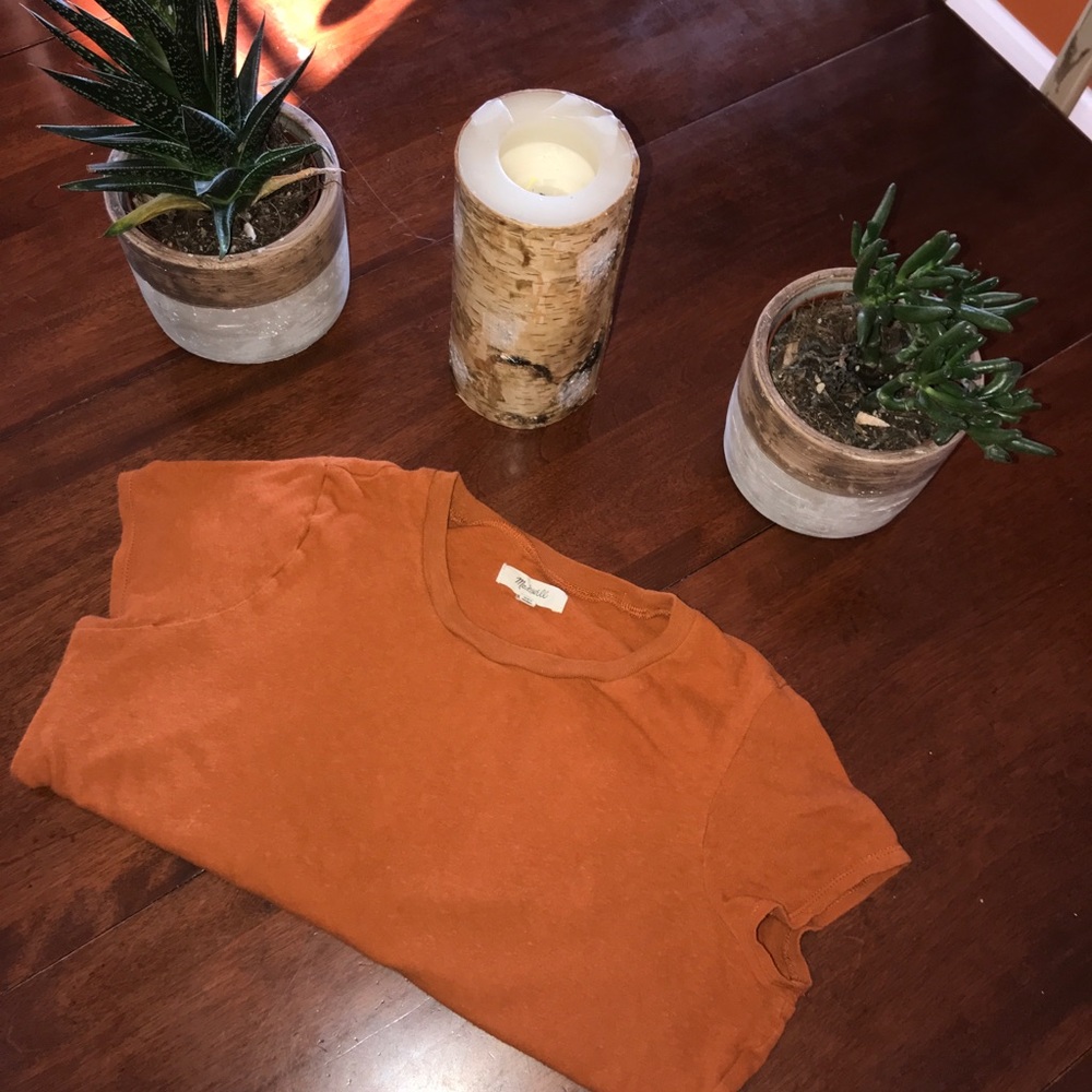 Madewell burnt orange T-shirt